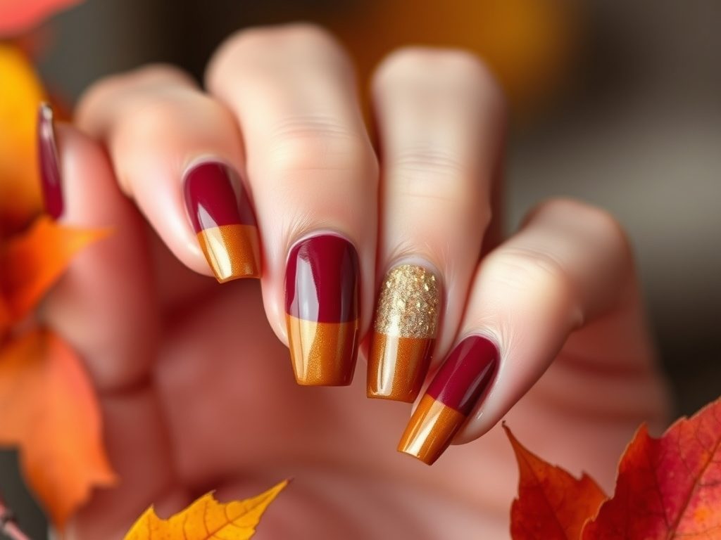 Dwa kolory na paznokciach – trendy, techniki i inspiracje na jesień